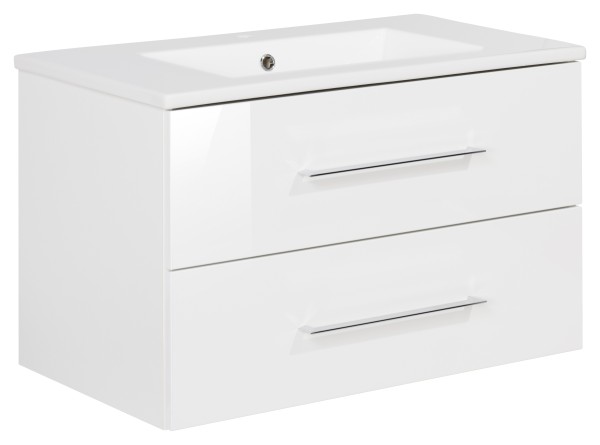 Fackelmann B.perfekt Set Becken 82x51x47,5 Weiß, 84153