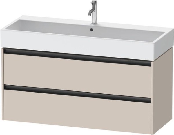 Duravit Ketho.2 Waschtischunterbau wandhängend Taupe Matt 1184x460x549 mm - K25279091910000