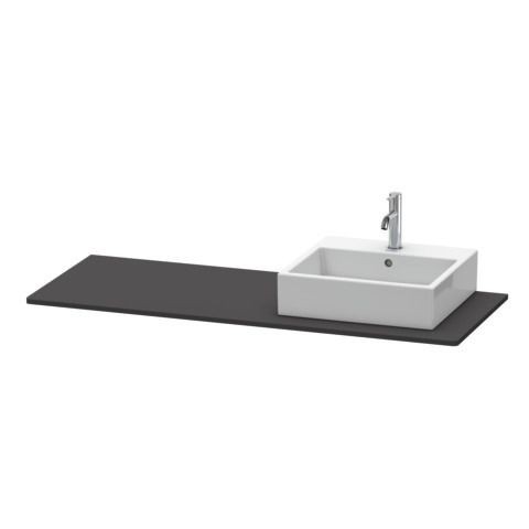 Duravit XSquare Konsole Graphit Supermatt 1400x550x16 mm - XS060GR8080