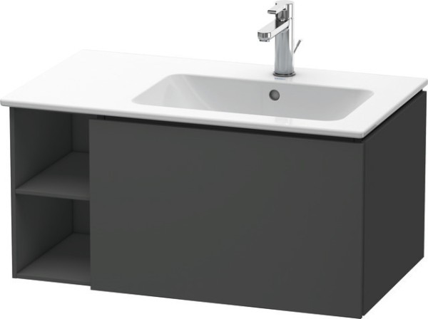 Duravit L-Cube Waschtischunterbau wandhängend Graphit Matt 820x481x400 mm - LC619204949