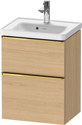 Duravit D-Neo Waschtischunterbau wandhängend Natur Eiche Matt 484x372x625 mm - DE4350034300000