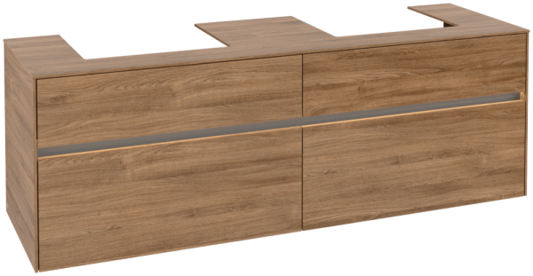 Villeroy & Boch Waschtischunterschrank Collaro C021B0 1600x548x500mm mit Beleuchtung
