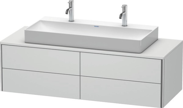 Duravit XSquare Konsolenwaschtischunterbau wandhängend Weiß Seidenmatt 1400x548x400 mm - XS4915M3636