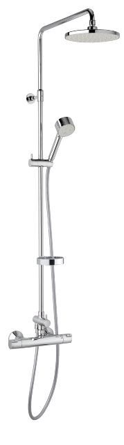 Damixa Space Akita Thermostat Duschsystem, Chrom, 409103000 409103000