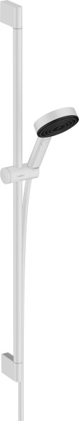 Hansgrohe Brauseset Pulsify 105 3jet Relaxation EcoSmart m.Brausestange 900 mattweiss, 24171700