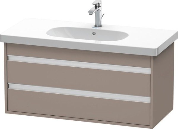 Duravit Ketho Waschtischunterbau wandhängend Basalt Matt 1000x455x480 mm - KT664804343