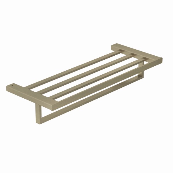 Kludi VELA C Handtuchablage mit Badetuchhalter Stainless Brushed Nickel, 31989N5