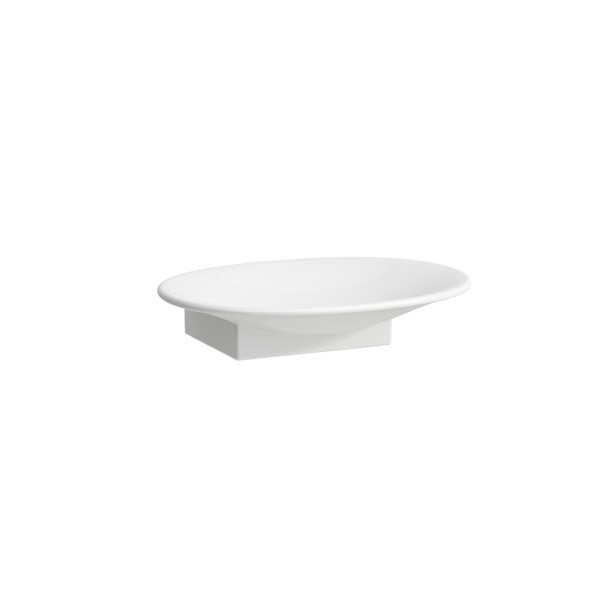LAUFEN Seifenschale THE NEW CLASSIC Saphirkeramik 140x115 weiß matt, H8738567570001