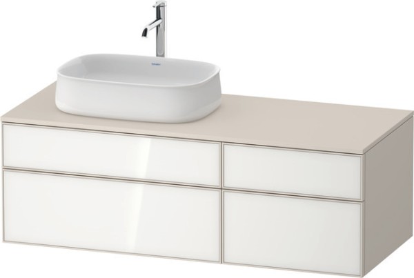Duravit Zencha Konsolenwaschtischunterbau wandhängend Weiß & Taupe n/a & Supermatt 1300x550x442 mm -