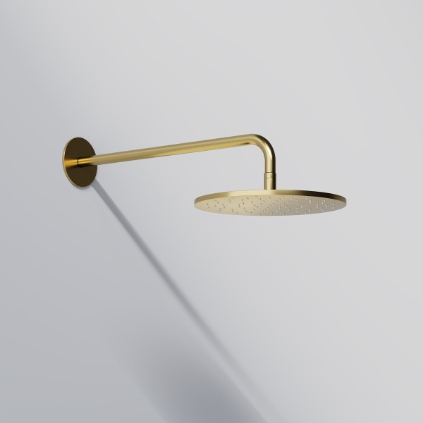 Steinberg Brausearm - Wandmontage 450mm, mit verstärkter Wandhalterung zu 100 1686 BG, brushed gold,