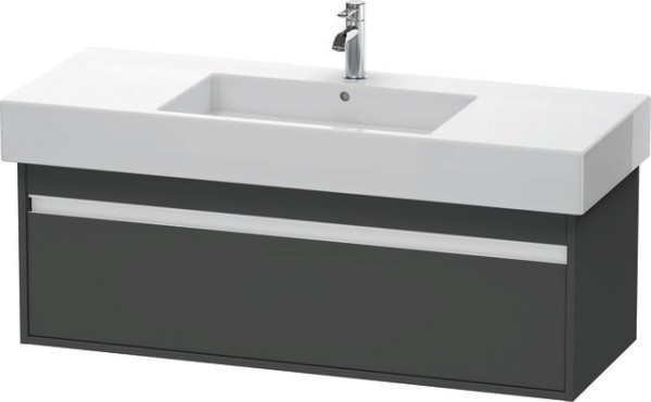 Duravit Ketho Waschtischunterbau wandhängend Graphit Matt 1200x455x410 mm - KT669204949