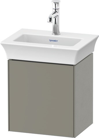 Duravit White Tulip Waschtischunterbau wandhängend Stein Grau Seidenmatt 384x298x410 mm - WT4240R929