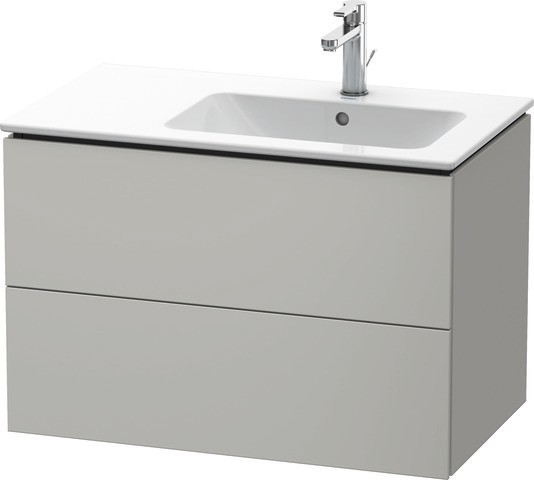 Duravit L-Cube Waschtischunterbau wandhängend Betongrau Matt 820x481x550 mm - LC629200707