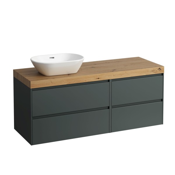 Laufen Waschtischunterschrank und Waschtisch-Platte LANI 495x1370x580