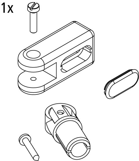 Kermi EBRA014 Set Stabilisierung Wand, weiss, 2535024