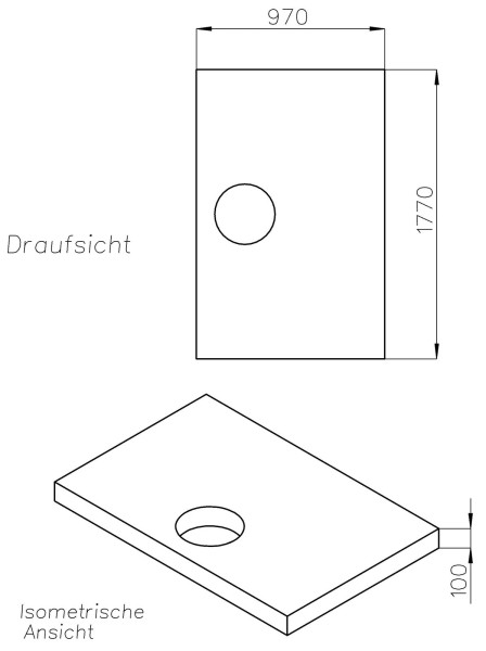 Neuesbad Wannenträger für Hüppe EasyStep 1800x1000x30