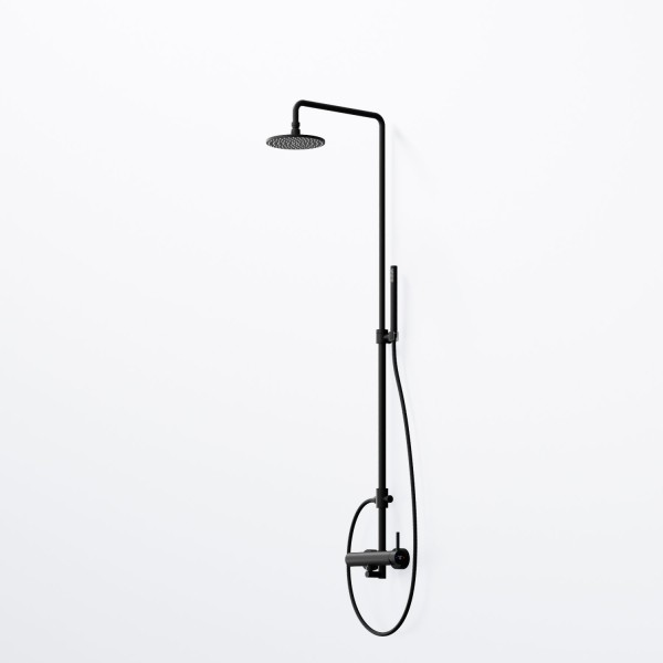Steinberg Serie 100 Brauseset mit Armatur, Regen-/Handbrause, matt black, 100 2760 S