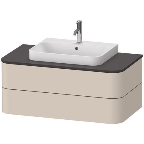 Duravit Happy D.2 Plus Konsolenwaschtischunterbau wandhängend Taupe Supermatt 1000x550x408 mm - HP49