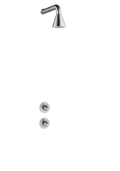 JEE-O cone 01 Wand-Duschkombination mit Thermostat, edelstahl gebürstet, 900-6410