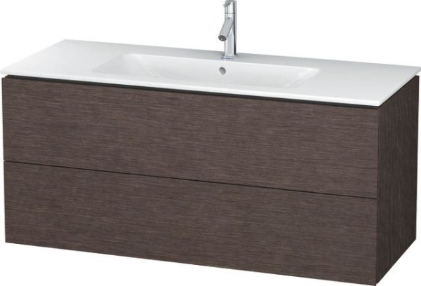 Duravit L-Cube Waschtischunterbau wandhängend Eiche dunkel gebürstet Matt 1220x481x550 mm - LC624307
