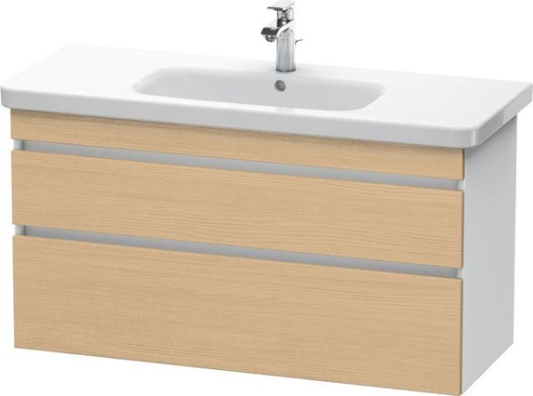 Duravit DuraStyle Waschtischunterbau wandhängend Natur Eiche & Weiß Matt 1130x448x610 mm - DS6495030