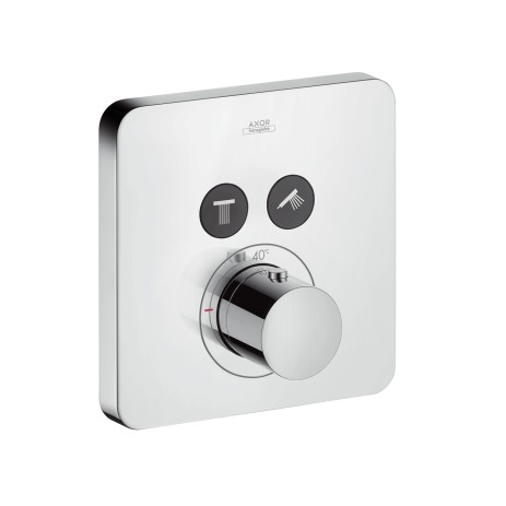 Hansgrohe Thermostat Unterputz Axor ShowerSelect Fertigset 2 Verbraucher chrom, 36707000 , 36707000