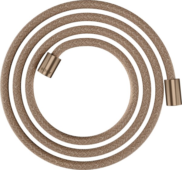 Hansgrohe Textilbrauseschlauch Axor 2000mm mit zylindrischen Muttern, brushed red gold, 28291310