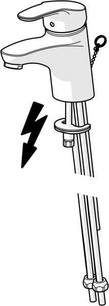 Hansa Waschtisch-Einhand-Einlochbatterie Niederdruck Hansamix 0111 chrom