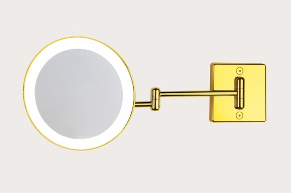 Koh-I-Noor DISCOLOLED Direkter Stromanschluss. Doppelarm Ø 23 , gold, C35/2G3