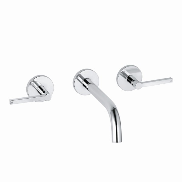 Kludi NOVA FONTE 3-Loch-Waschtisch PURISTIC UP-Wandmontage 180 mm chrom, 201440515