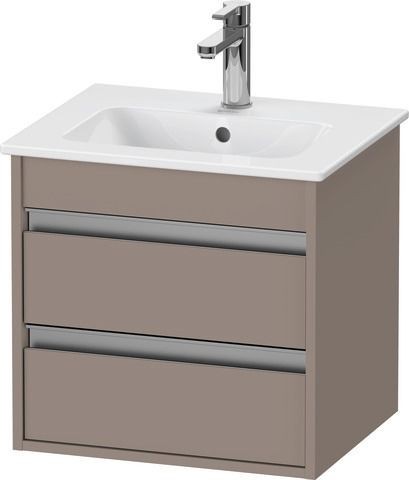 Duravit Ketho Waschtischunterbau wandhängend Basalt Matt 500x412x480 mm - KT644404343