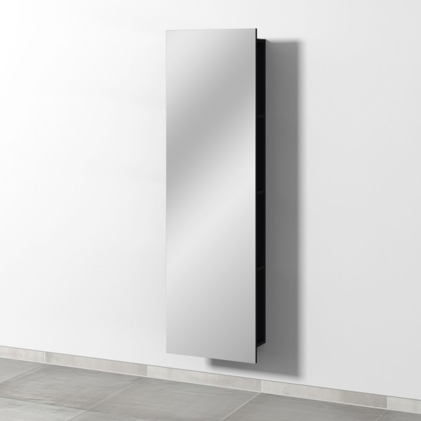 Sanipa 3way Spiegelregal, Schwarz-Matt, BS19008