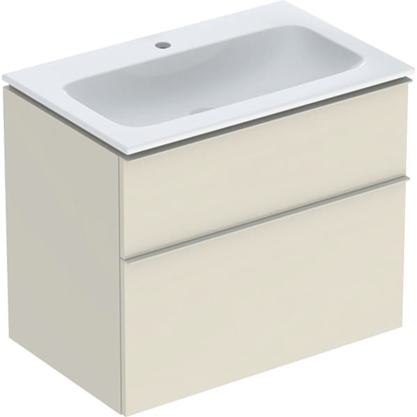 Geberit iCon Set Möbel-Waschtisch mit Unterschrank, 2 Schubladen