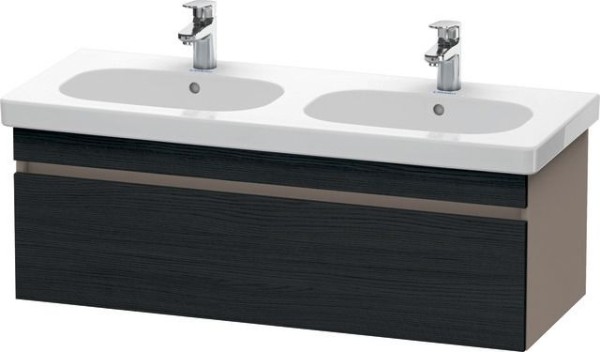 Duravit DuraStyle Waschtischunterbau wandhängend Eiche Schwarz & Basalt Matt 1150x453x398 mm - DS638