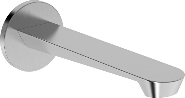 Hansa Auslauf HANSAGENESIS 3750 Rosette rund, Ausladung 185 mm DN15 Stahl gebürstet, 3750210080
