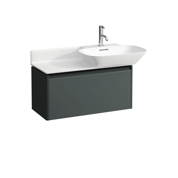 LAUFEN Waschtischunterschrank BASE 339x317x515 1 Schubl Griff schwarz f.WT H813301/2verkehrsgrau, H4
