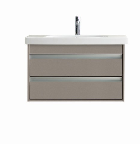 Duravit Ketho Waschtischunterbau wandhängend Basalt Matt 800x455x480 mm - KT664704343