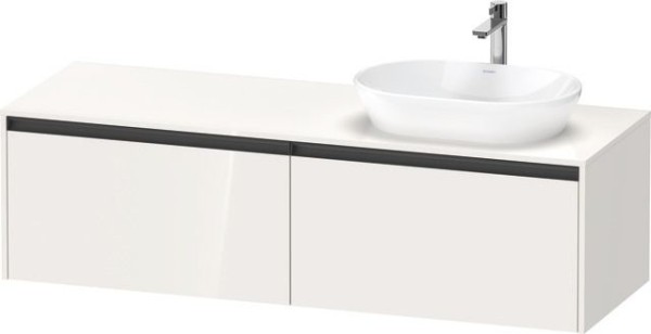 Duravit Ketho.2 Konsolenwaschtischunterbau wandhängend Weiß Hochglanz 1600x550x459 mm - K24889R22220