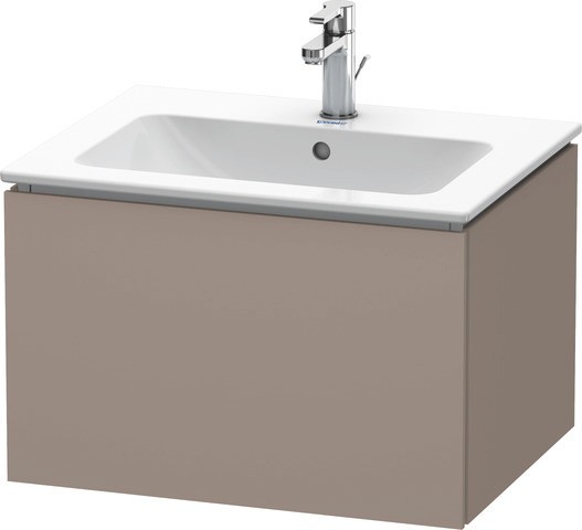 Duravit L-Cube Waschtischunterbau wandhängend Basalt Matt 620x481x400 mm - LC614004343