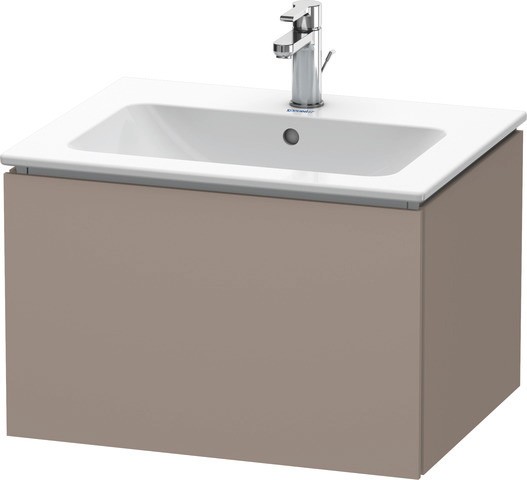 Duravit L-Cube Waschtischunterbau wandhängend Basalt Matt 620x481x400 mm - LC6140043430E00