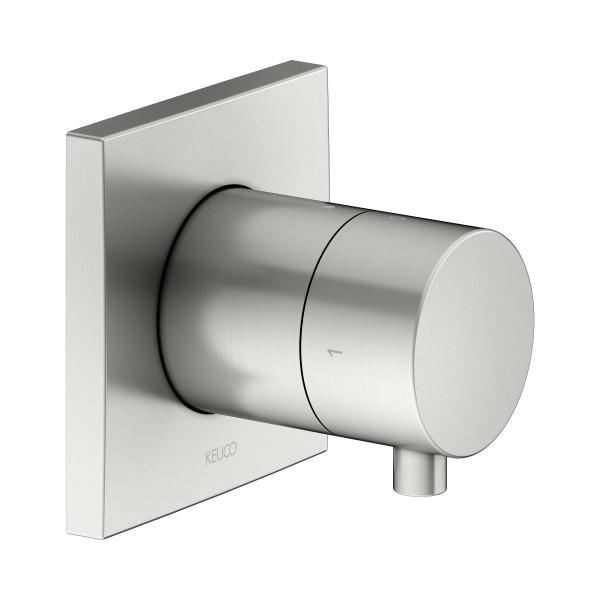 Keuco 2-Wege Ab-u.Umstellventil IXMO Comf.59557, eckig, Edelstahl-finish, 59557061002