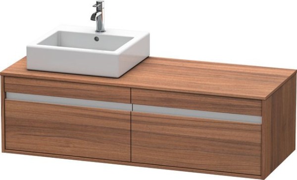 Duravit Ketho Konsolenwaschtischunterbau wandhängend Nussbaum Matt 1400x550x426 mm - KT6697L7979