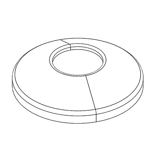 KWC Rosette G1/2xRD 50x10