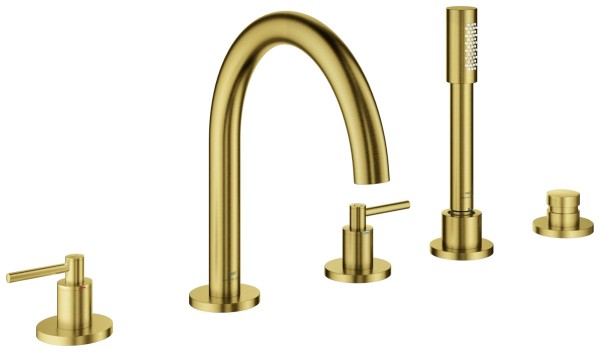 GROHE 5-Loch-Wannen-Kombination Atrio 29407 FMS Hebelgriff cool sunrise geb., 29407GN0