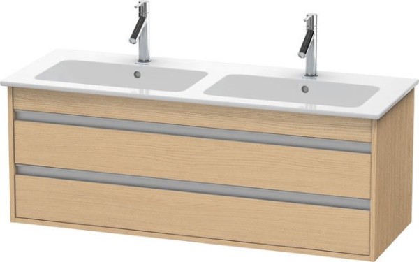 Duravit Ketho Waschtischunterbau wandhängend Natur Eiche Matt 1270x475x480 mm - KT643203030