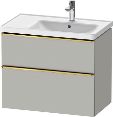 Duravit D-Neo Waschtischunterbau wandhängend Betongrau Matt 784x452x625 mm - DE4358034070000