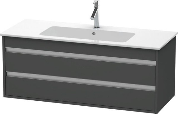 Duravit Ketho Waschtischunterbau wandhängend Graphit Matt 1200x475x480 mm - KT643104949