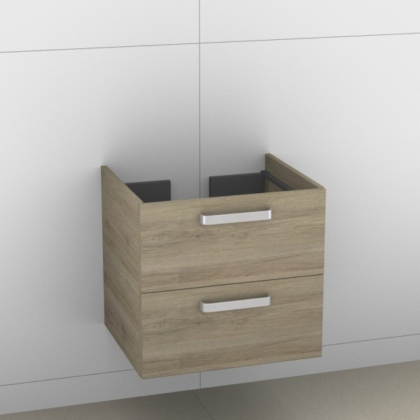 Artiqua 414 Waschtischunterschrank für Subway 613666,Sanremo Eiche quer NB, 414-WU2L-V46-7145-428