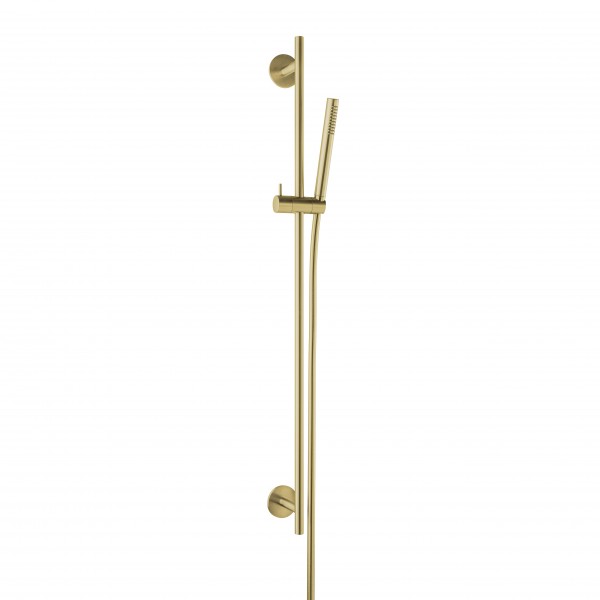 Herzbach spa ix pvd Wannen-Set 90 rund 70 stab bs 160 brass, Brass Steel, 21.922700.1.41