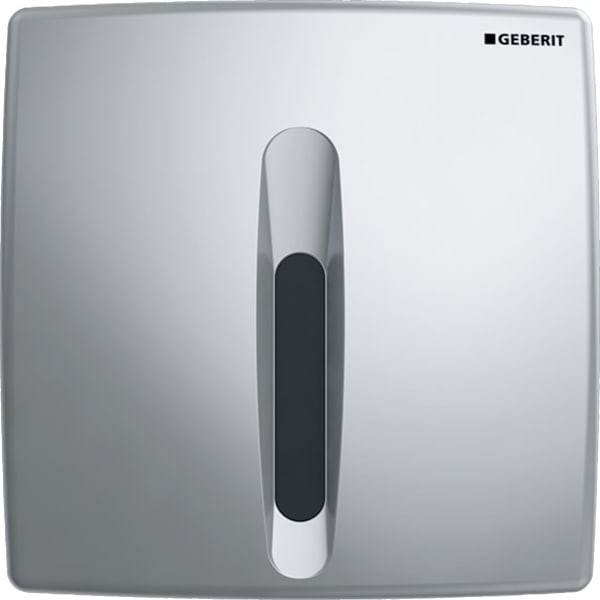 Geberit Urinal-Steuerung mit elektronischer Spülauslösung Netzbetrieb Abdeckplatte Kst. verchromt, 1
